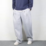 벌룬 와이드 원턱 기모 남성 트레이닝바지 오버핏 츄리닝 겨울 팬츠 DE058