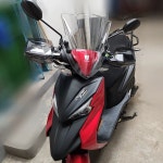 하우주 슈퍼이글125 윈드스크린 윈드실드 오토바이 투명60cm 휀더 앞유리 실드 투명 높이