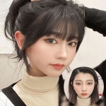 앞머리 중간머리 부분가발 새치커버 여성부분가발