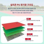프리미엄 실리콘 푸 농구장 실내외 테니스장 배드민턴장 배구장 학교 체육장