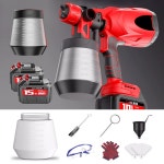 스프레이건 무선 분무기 리튬전동도색건-에어펌프 페인트 1 차량 페인트건 220V 울타리 불필요 자동