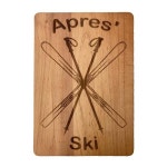크리에이티브 Gifts International Apres 스키 우드 보드 25 4 x 38 1cm10 x 15 선물