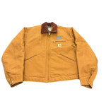 카하트 디트로이트 블랭킷 안감 재킷 J001 BRN USA 남성용 L NWOT