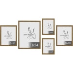 아트비한나 5팩 액자 세트 갤러리 벽 콜라주 장식 PC 11x14 1대 8x10 2대 6x8 2대추락 아트 프린트 추가