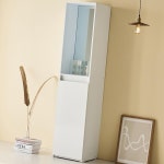 즐거운가구 즐거운가구 홈오피스 드레스룸 400거울형 틈새장 수납장 j0041