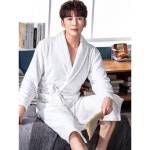 남녀노소 커플 신뢰성 편의성 특별한 넓은 줄무늬 목욕 가운