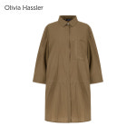 올리비아하슬러 DP01 커프스 스티치 롱셔츠 OHDFBL103