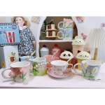 핑크컵 않으니 빨강머리 완벽하지 찻잔 머그 커피잔 구름 설명해주세요 디저트 접시 빨강머리앤 스푼 달국자 그릇 1 구름 달국자