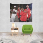 벨벳 토끼 태피스트리 벽걸이 예술 침실 거실 장식 대학 파티 1 As Shown