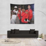 벨벳 토끼 태피스트리 벽걸이 예술 침실 거실 장식 대학 파티 1 As Shown