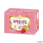 323g 크라운산도 ABM도매콜 크라운 딸기크림치즈 대 1개