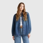 베네통 Cotton denim shirt 5WDMDQ0C5901