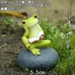 청개구리 수집가 개구리장식 인테리어 개구리 소품 모형 개구리가 앉다
