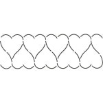 퀼팅 크리에이션스 하트 보더 퀼트 스텐실 3