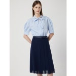 씨씨콜렉트 리본 타이 셔링 블라우스 C252MSC332