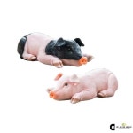 돼지 조형물 조각상 인형 카페 진짜같은 야외 정원 미니백돼지 1쌍 길이