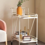 이동식 가정용서빙카트 트롤리 트레이 가정용 빈티지