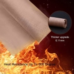 3팩 PTFE 테프론 시트 열 프레스 이송 시트 논스틱 16 x 20 전사 용지 재사용 가능한 내열 공예 매트 12 x16