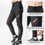 록브로스 겨울 사이클링 팬츠 따뜻한 인체공학 남성용 방풍 보온 자전거 Small