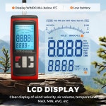 본보이신 풍속계 휴대용 열선 기류 속도계 CFM 풍속계 데이터 출력 소프트웨어 텔레스코픽 프로브 실외 덕트 HVAC 열 풍속계 Hotwire... 
