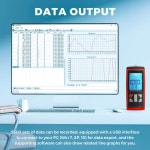 본보이신 풍속계 휴대용 열선 기류 속도계 CFM 풍속계 데이터 출력 소프트웨어 텔레스코픽 프로브 실외 덕트 HVAC 열 풍속계 Hotwire... 