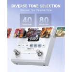 도너 포켓-X 멀티 이펙트 페달 베이스 AMP 모델러 프로세서 휴대용 충전식 페달 6개의 모듈 80개의 프리셋 20개의 IR