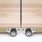 사일런트 고무 캐스터 서랍 휠 가구 주방 캐비닛 테이블용 측면 로우 프로파일 교체 1 4 개