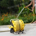 바퀴식 70미터 농업용 호스 트럼펫 수납 선반 1 호스랙 물호스 호스릴 정리대 보관대 1 트럼펫 호스 수납 선반 선반