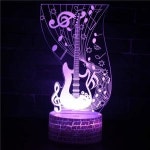 3D LED 조명 장식 인테리어 야간 피아노 노트 분위기 침대 테이블 램프 생일 선물 졸