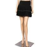 B248 별망2단치마 노브댄스 댄스복 라인 라틴 모던 사교 웰빙 공연복 단체 국산 티셔츠 바지 치마