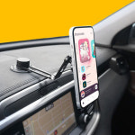 픽셀 지엠지모터스 싼타페DM 차량용 핸드폰 거치대 휴대폰 맥세이프 대시보드 관절 레일형 픽셀 스마트폰 거치대