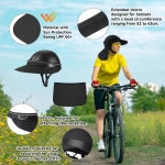 톤트론 승마 헬멧 바이저 탈착식 목 덮개가 선쉐이드