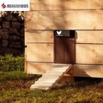 닭장 자동문 타이머 사육장 길이35x높이50cm 1 조립식 자동도어 토끼 센서