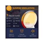 인공태양 알람시계 LED 미라클모닝 전자시계시간맞추기 크린 인공태양알람시계