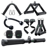 QPARVERS 케이블 기계 부착물 LAT 풀다운 가정용 체육관용 액세서리