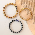 금은보화 비휴팔찌 호안석 황금호안석 은팔찌 소 14 15 1 비휴 황금호안석4mm