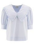 GANNI 가니 반팔 블라우스 694 694