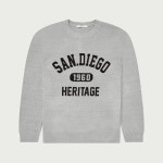 레터링 자가드 풀오버 니트 kj