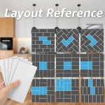 주방 백스플래시 욕실 벽난로용 Art3d 102피스 필 앤 스틱 벽 타일 3 6 지하철 타일에 붙이기 광택 흰색 Granite 3 X 6 32