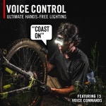 조명 4가지 모드 후방 안전 신호 가변 조명 제어 USB-C 충전 포트를 갖춘 Coast 음성 1100 루멘 충전식 LED 헤드램프 ARC280 RL35R