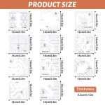 14개의 PC 퀼팅 템플릿 세트에는 11개 하이 섕크 자 발 미끄럼 방지 그립 재봉틀에서 DIY 퀼팅을 위한 템플릿이 포함되어