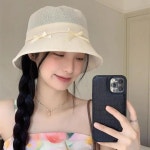 활 선 스크린 어부의 모자 여름 얇은 디자인 대형 처마 통기성 양산 양동이 1