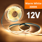 LED 스트립 인터페이스 COB LED 스트립 빛 선형 조명 유연한 테이프 병렬 램프 옷장 선반 장식 DC12V