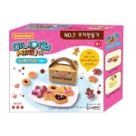 도너랜드미니어쳐 NO 7 쿠키 만들기 클레이 아이 도우 지점토 찰흙 점토 촉감 놀이 칼라 찰흑