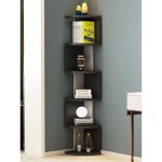 수납장 침실 선반 코너책장 코너장식장 모서리 틈새 진열대 삼중직 조립하다