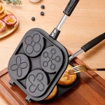 양면 4구 국화빵틀 프라이팬 가정용 원형팬 계란빵 간식