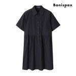 보니스팍스 바스락 셔츠 원피스 XP4OP027M0