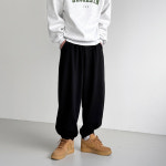 코튼 남성 벌룬핏 와이드 트레이닝 조거팬츠 M 27 33