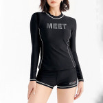 여자 긴팔 래쉬가드 세트 상의 하의 수영복 반바지 여름 물놀이옷 래쉬가드 워터파크래쉬가드