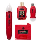 가드너 벤더 가정용 전기 테스터 키트 배터리 GFCI 비접촉 전압 USB